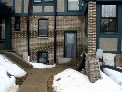 Walkway at basement door area