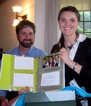 Chris looks forward to sampling recipes from Beth's new custom cookbook
