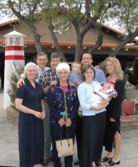 Family gathers with Ian to celebrate his dedication