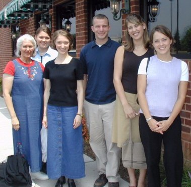 Allison in Lynchburg with her fianc�e 