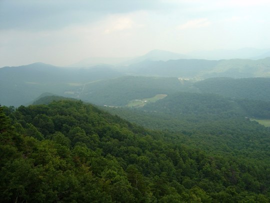 View of the valley from the Dragon's Tooth