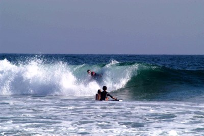 Kenton catches a wave...
          earning more than an A+ for his effort