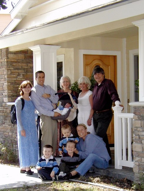 Suzanne & Anthony with extended family celebrate dedicaton of Courtland on Sunday