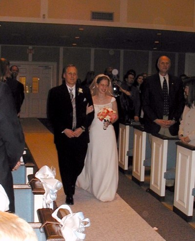 Here comes the bride!
