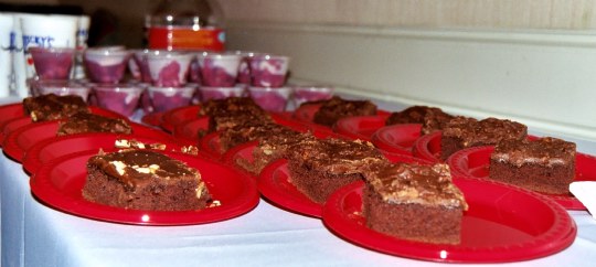 'Come'n get it...' Homemade cherry cobbler and Texas sheet cake >>Recipe here