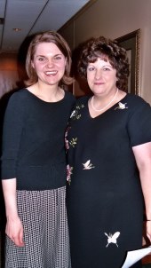 Remember, Jackie was ever joyful!
                            Beth with Lydia