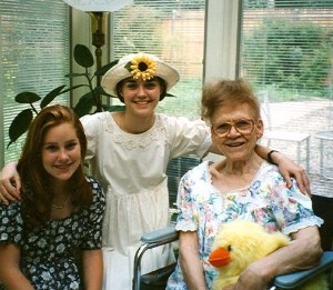 Cousins with Jackie, 1996