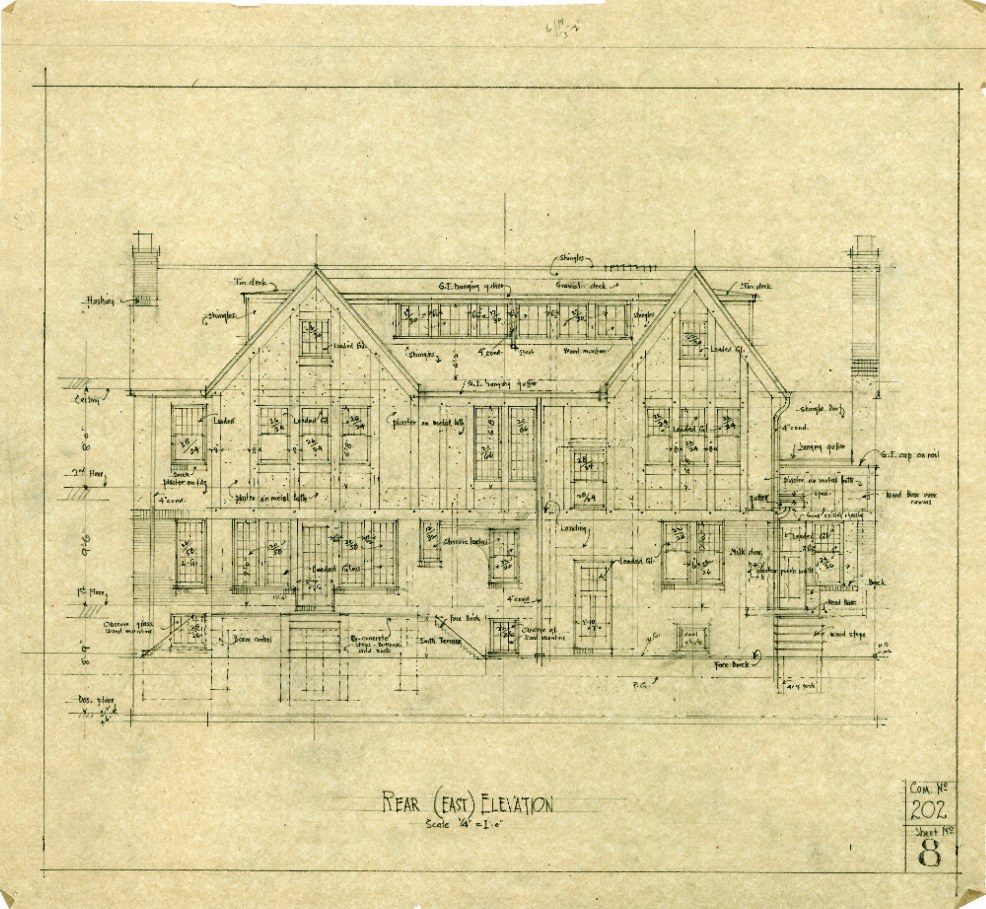 Rear (East) Elevation